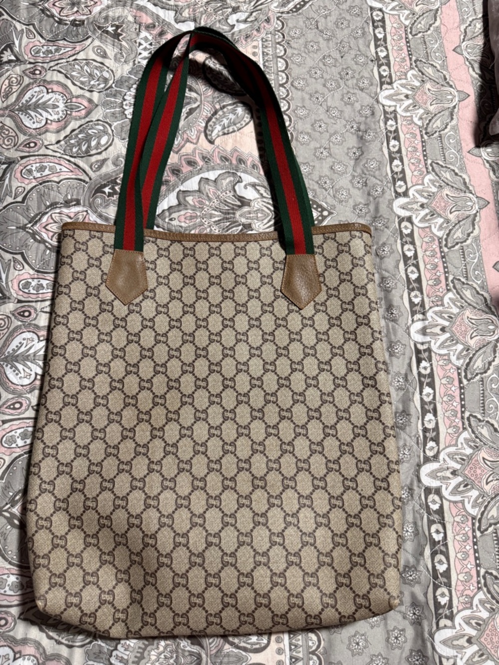 Gucci Plus Sherry Line tote bag vintage preowned - Picture 2 of 16